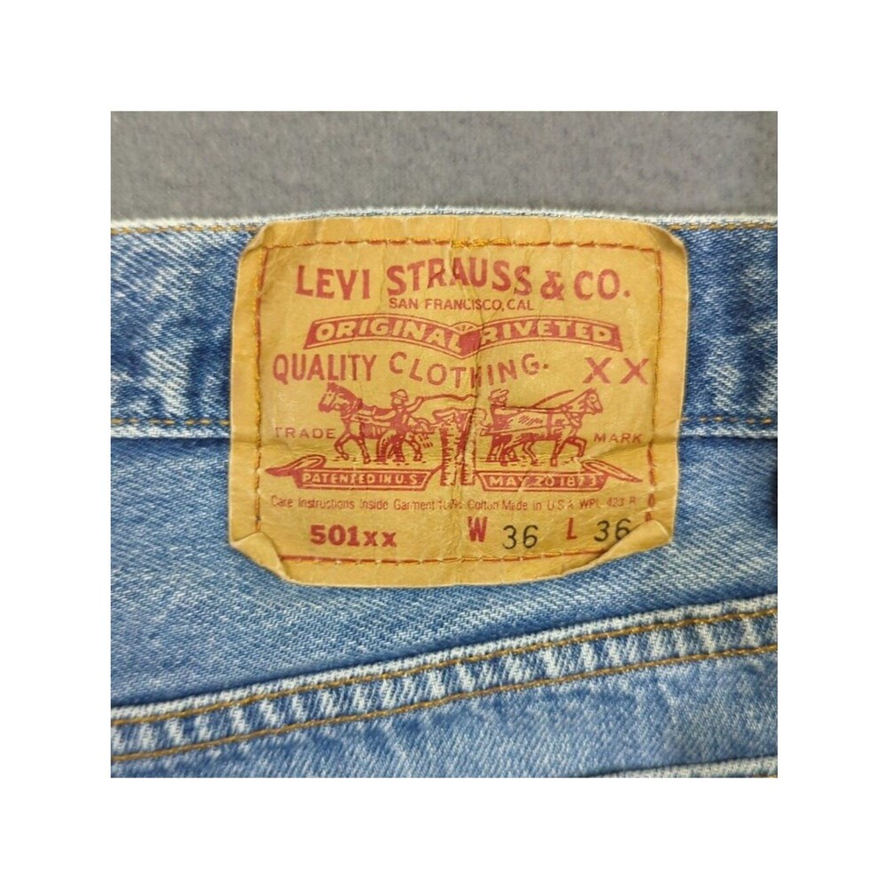 Levi's Vtg Jeans Men's 36x36 Fits 33x31 Blue 501 XX Made In USA Y2K